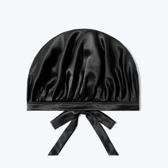 19 Momme Silk Adjustable Design Sleep Cap Black