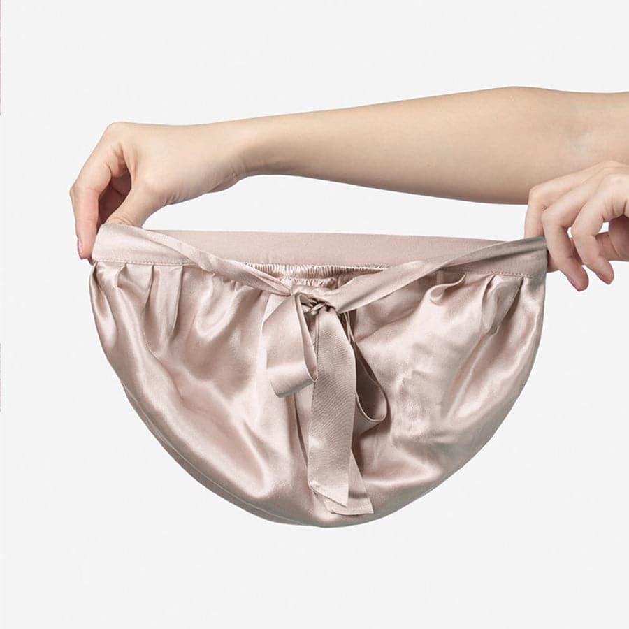 19 Momme Silk Adjustable Design Sleep Cap Pink