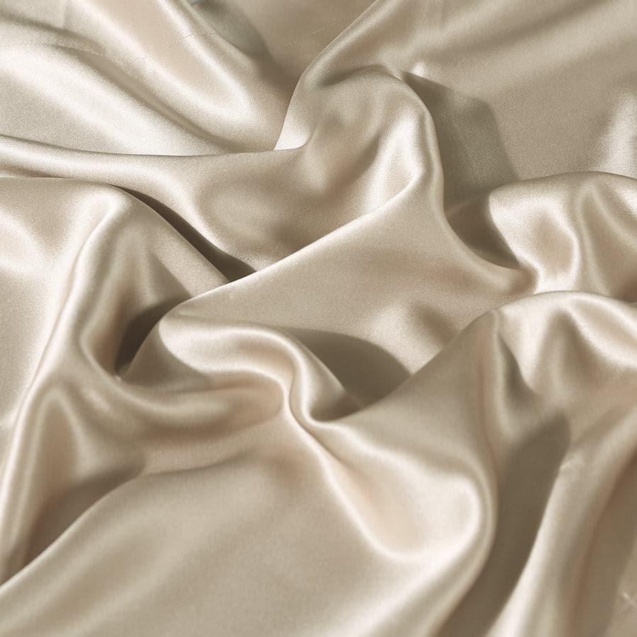 19 Momme Silk Fitted Sheet Champagne