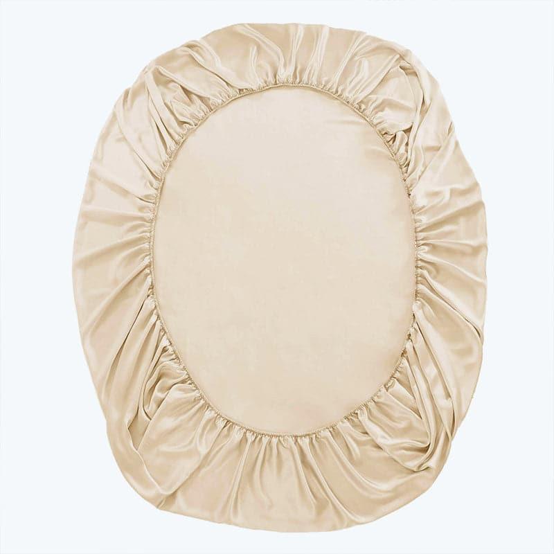 19 Momme Silk Fitted Sheet Champagne