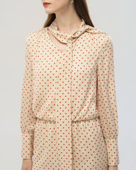 19 Momme Silk Polka Dot Bodycon Mini Dress