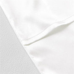 19 Momme Zippered Single Sided Silk Pillowcase Ivory