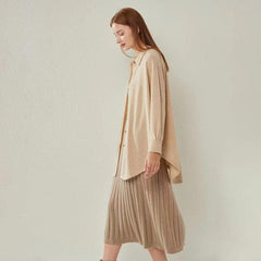 Pure Cashmere A-Line Skirt