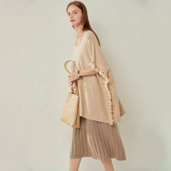 Pure Cashmere A-Line Skirt