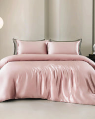 22 Momme 4PCS Silk Duvet Cover and Flat Sheet Set