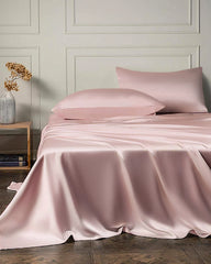 22 Momme 4PCS Silk Flat Sheet and Fitted Sheet Set
