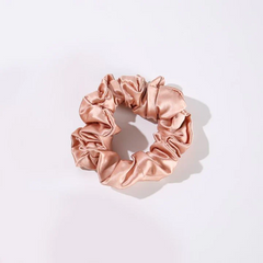 22 Momme 3.5 CM Midi Light Silk Hair Bands Scrunchy Caramel