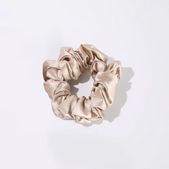 22 Momme 3.5 CM Midi Light Silk Hair Bands Scrunchy Champagne