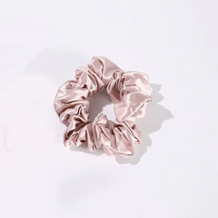 22 Momme 3.5 CM Midi Light Silk Hair Bands Scrunchy Pink