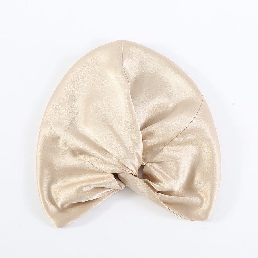 22 Momme Premium Silk Women Turban Champagne