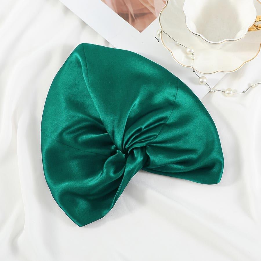 22 Momme Premium Silk Women Turban Green