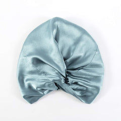 22 Momme Premium Silk Women Turban Haze Blue