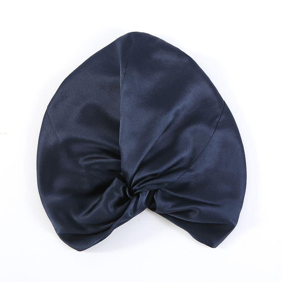 22 Momme Premium Silk Women Turban Navy