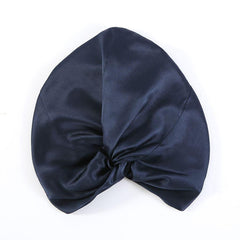 22 Momme Premium Silk Women Turban Navy