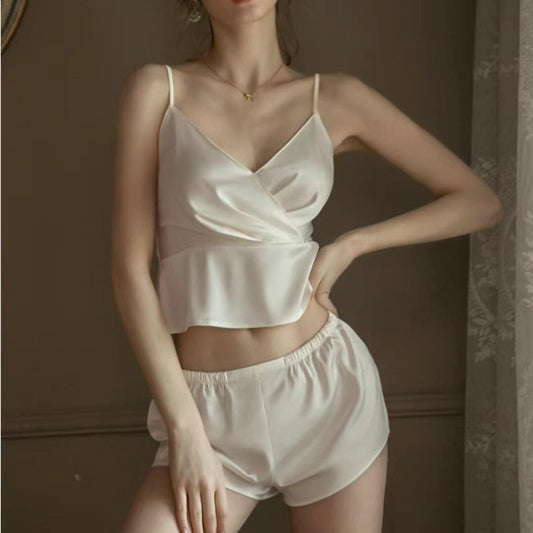 22 Momme Short Silk Pajamas Set Ivory