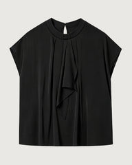 22 Momme Silk Draped Blouse