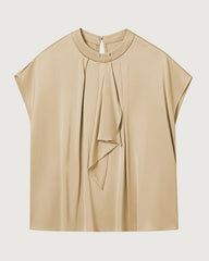 22 Momme Silk Draped Blouse