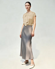 22 Momme Silk Draped Blouse