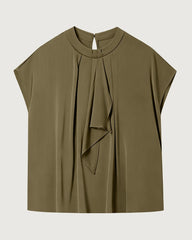 22 Momme Silk Draped Blouse