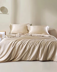 22 Momme Silk Duvet Cover Champagne