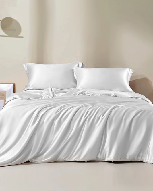 22 Momme Silk Duvet Cover Ivory