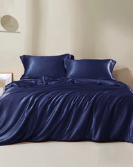 22 Momme Silk Duvet Cover Navy