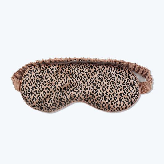 22 Momme Silk Eye Mask Leopard Style