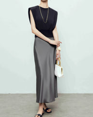22 Momme Silk Maxi Skirt