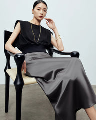 22 Momme Silk Maxi Skirt