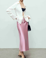 22 Momme Silk Maxi Skirt