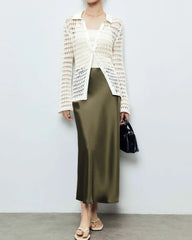 22 Momme Silk Maxi Skirt