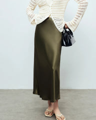 22 Momme Silk Maxi Skirt
