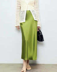 22 Momme Silk Maxi Skirt