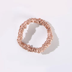 22 Momme Silk Mini Scrunchie Caramel