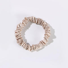 22 Momme Silk Mini Scrunchie Champagne