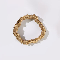 22 Momme Silk Mini Scrunchie Gold