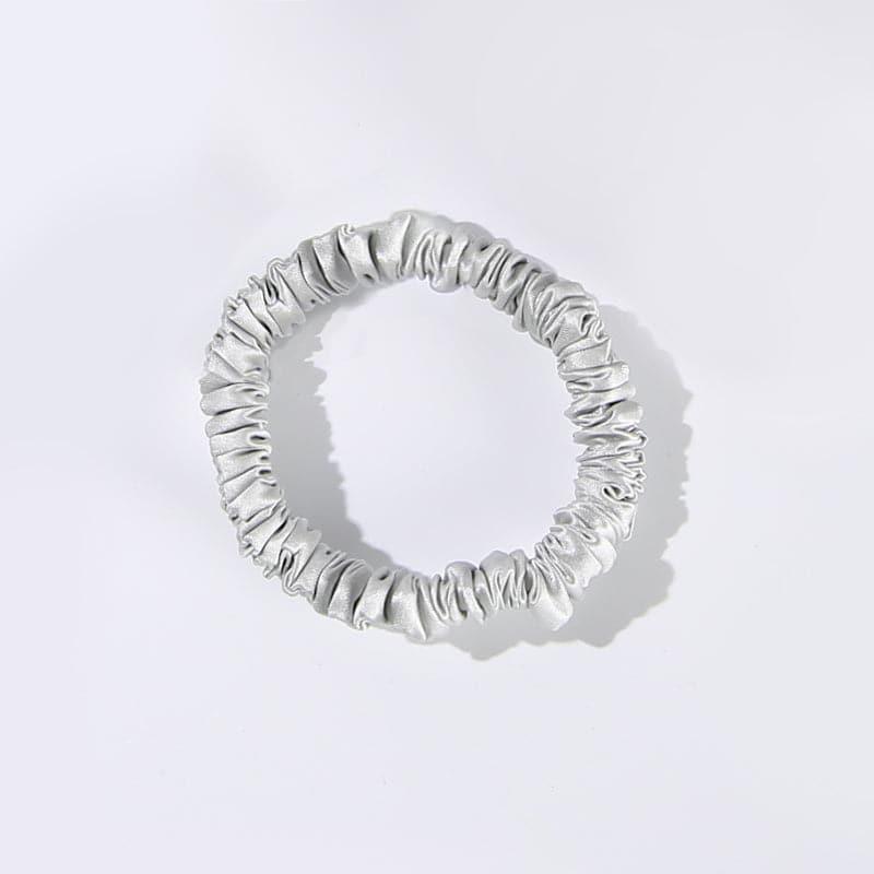 22 Momme Silk Mini Scrunchie Grey
