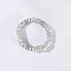 22 Momme Silk Mini Scrunchie Grey