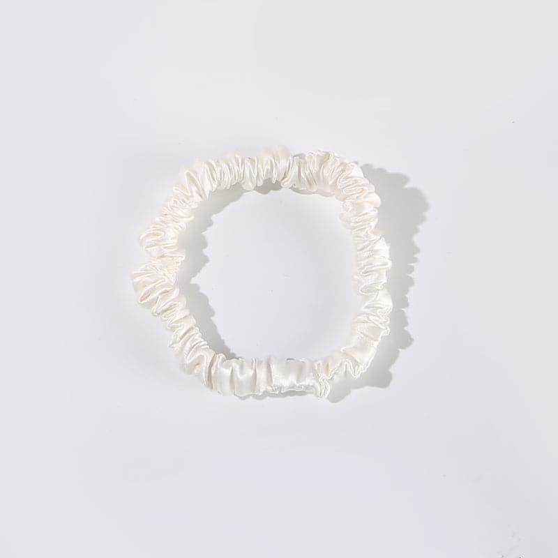 22 Momme Silk Mini Scrunchie Ivory