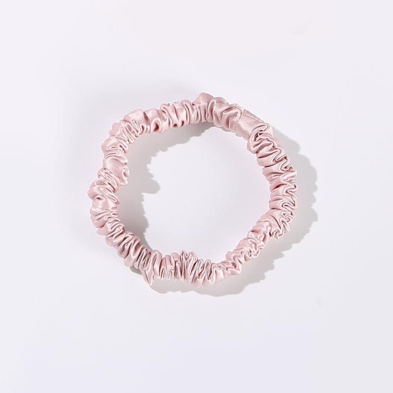 22 Momme Silk Mini Scrunchie Pink