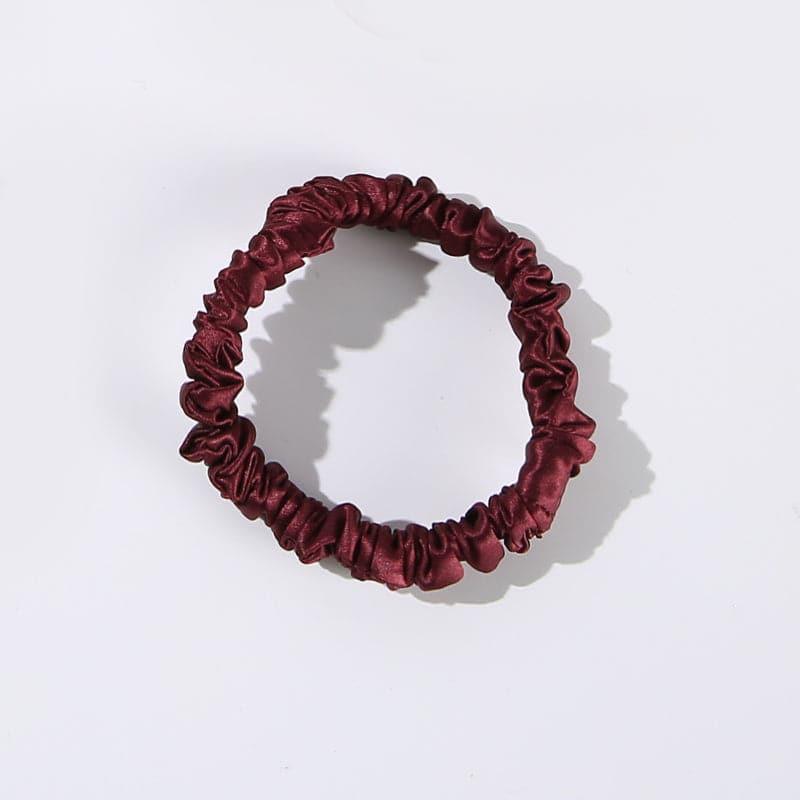 22 Momme Silk Mini Scrunchie Red