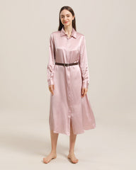 22 Momme Silk Outwear Dress Pink