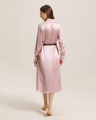 22 Momme Silk Outwear Dress Pink