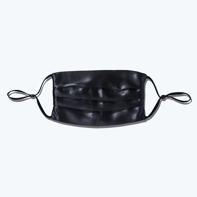22 Momme Slip Silk Face Mask Sunscreen And Anti-ultraviolet Style Black