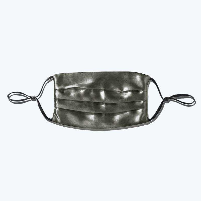 22 Momme Slip Silk Face Mask Sunscreen And Anti-ultraviolet Style Dark Grey