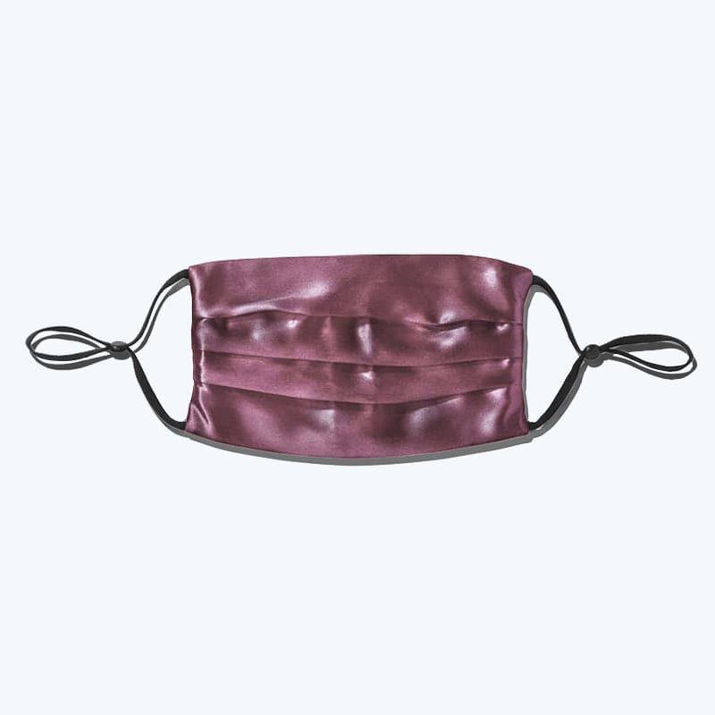 22 Momme Slip Silk Face Mask Sunscreen And Anti-ultraviolet Style Dark Red