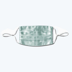 22 Momme Slip Silk Face Mask Sunscreen And Anti-ultraviolet Style Light Green