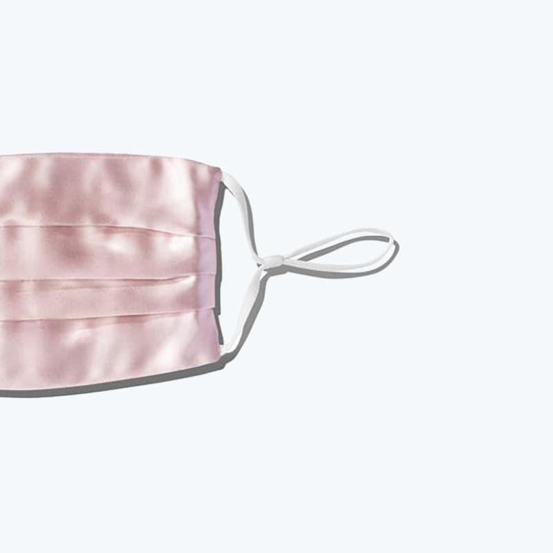 22 Momme Slip Silk Face Mask Sunscreen And Anti-ultraviolet Style Pink