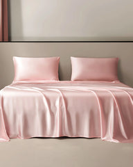 25 Momme 3PCS Silk Flat Sheet Set Pink
