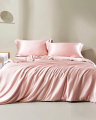 25 Momme Seamless Silk Duvet Cover Light Pink